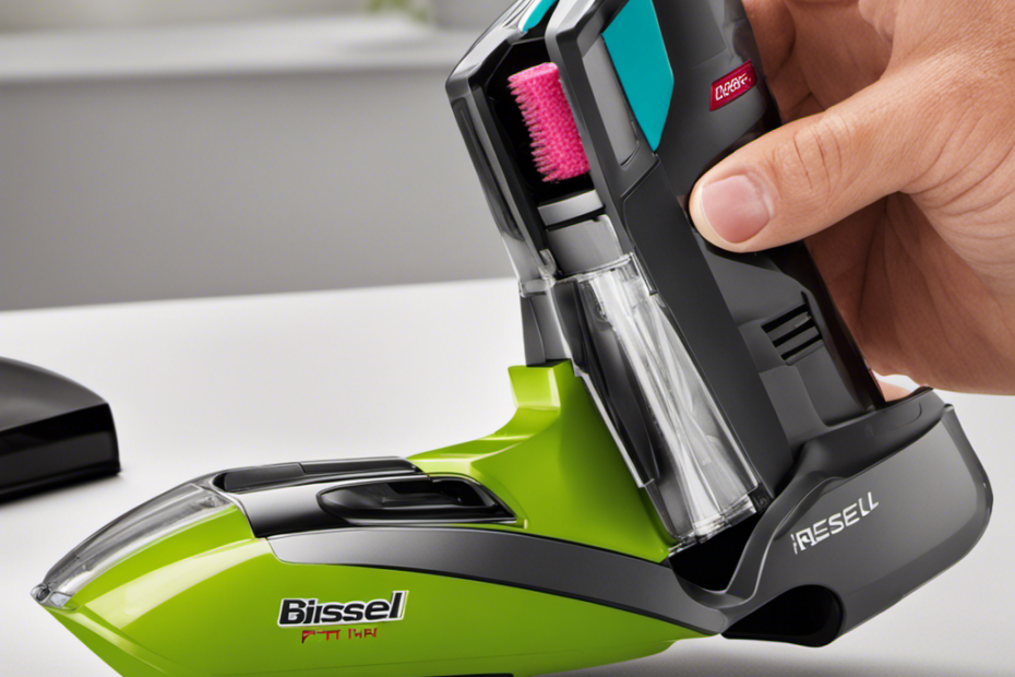An image showcasing the step-by-step process of reassembling the Bissell Pet Hair Eraser Handheld