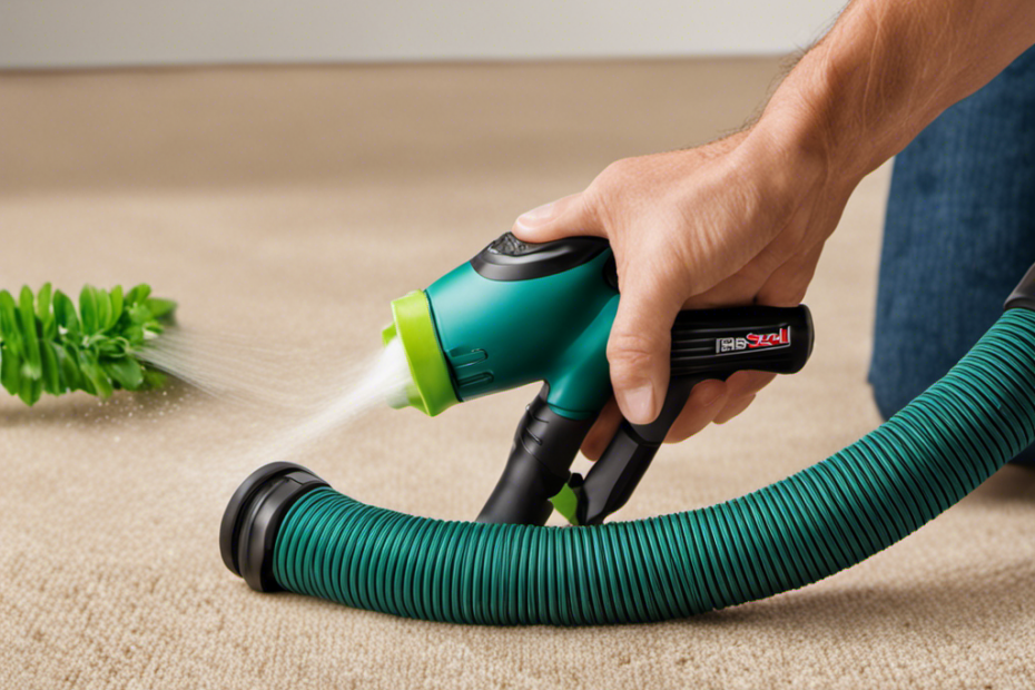 An image showcasing a step-by-step guide on replacing hoses of the Bissell Pet Hair Eraser