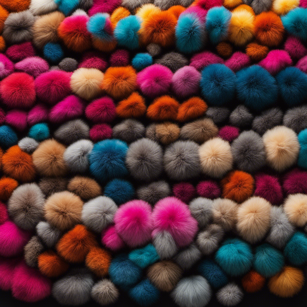An image showcasing a close-up of a car's carpet, covered in various pet hairs of different colors and lengths