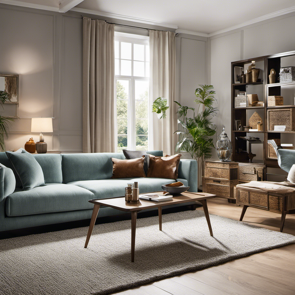 An image featuring a clean and tidy living room