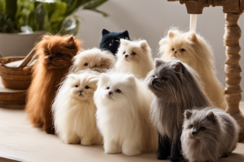 An image showcasing the step-by-step process of transforming fluffy pet hair into luxurious felt