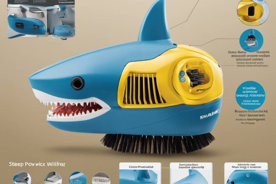 An image showcasing the step-by-step assembly process of the Shark Pet Hair Power Brush