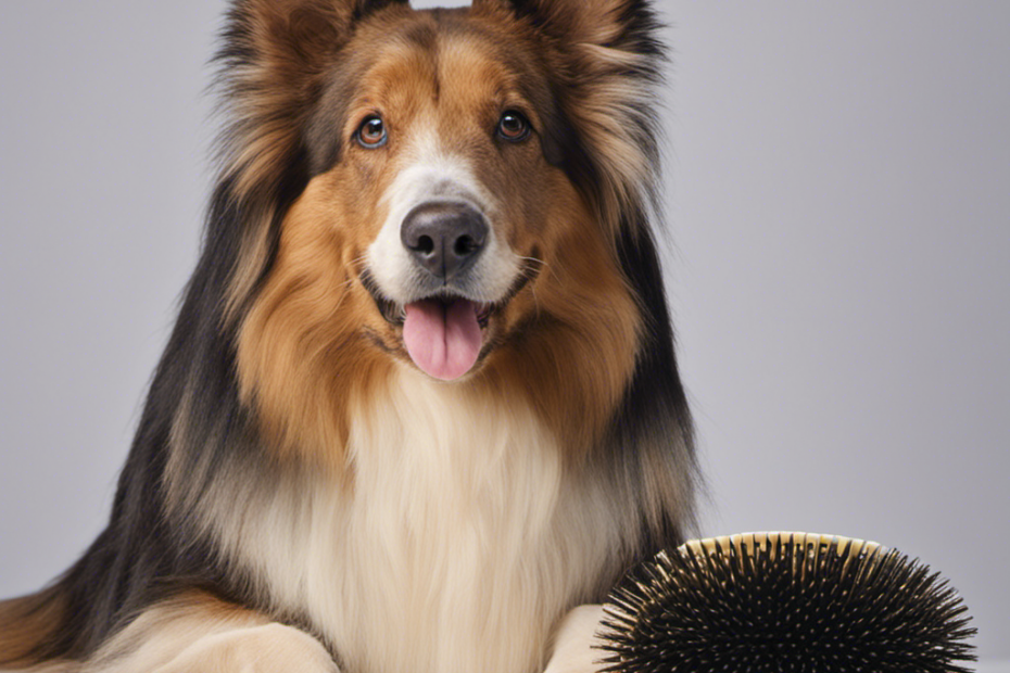 An image showcasing a clean and hair-free Pet-It Boar Bristle Brush