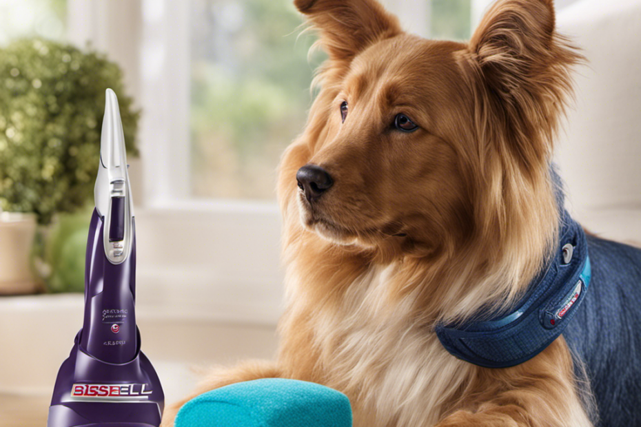 An image showcasing a step-by-step guide to unclogging a Bissell Pet Hair Eraser