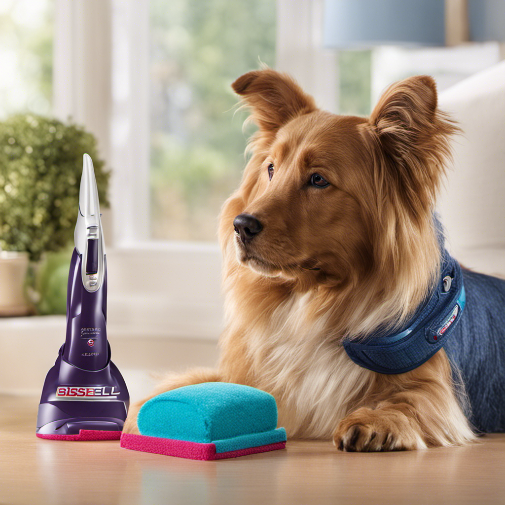 An image showcasing a step-by-step guide to unclogging a Bissell Pet Hair Eraser