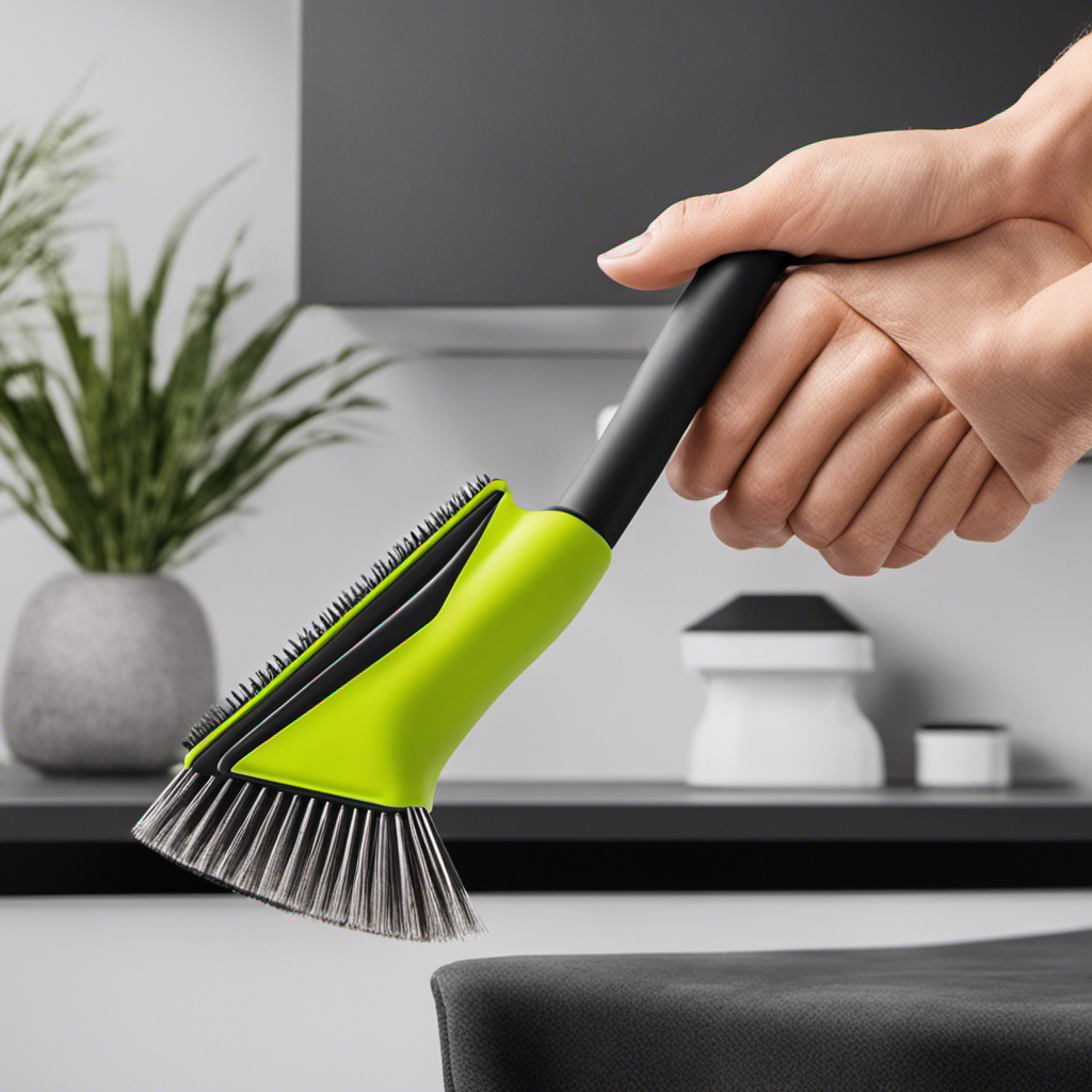 An image showcasing the ingenious design of pet hair corner tools