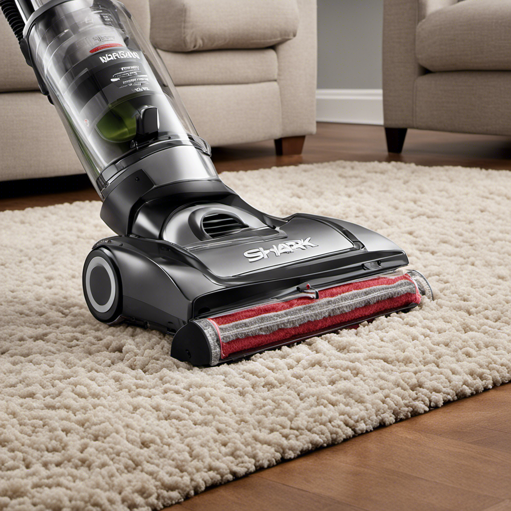 An image featuring the Shark Navigator Lift Away Professional vacuum cleaner with its innovative pet hair attachment tool