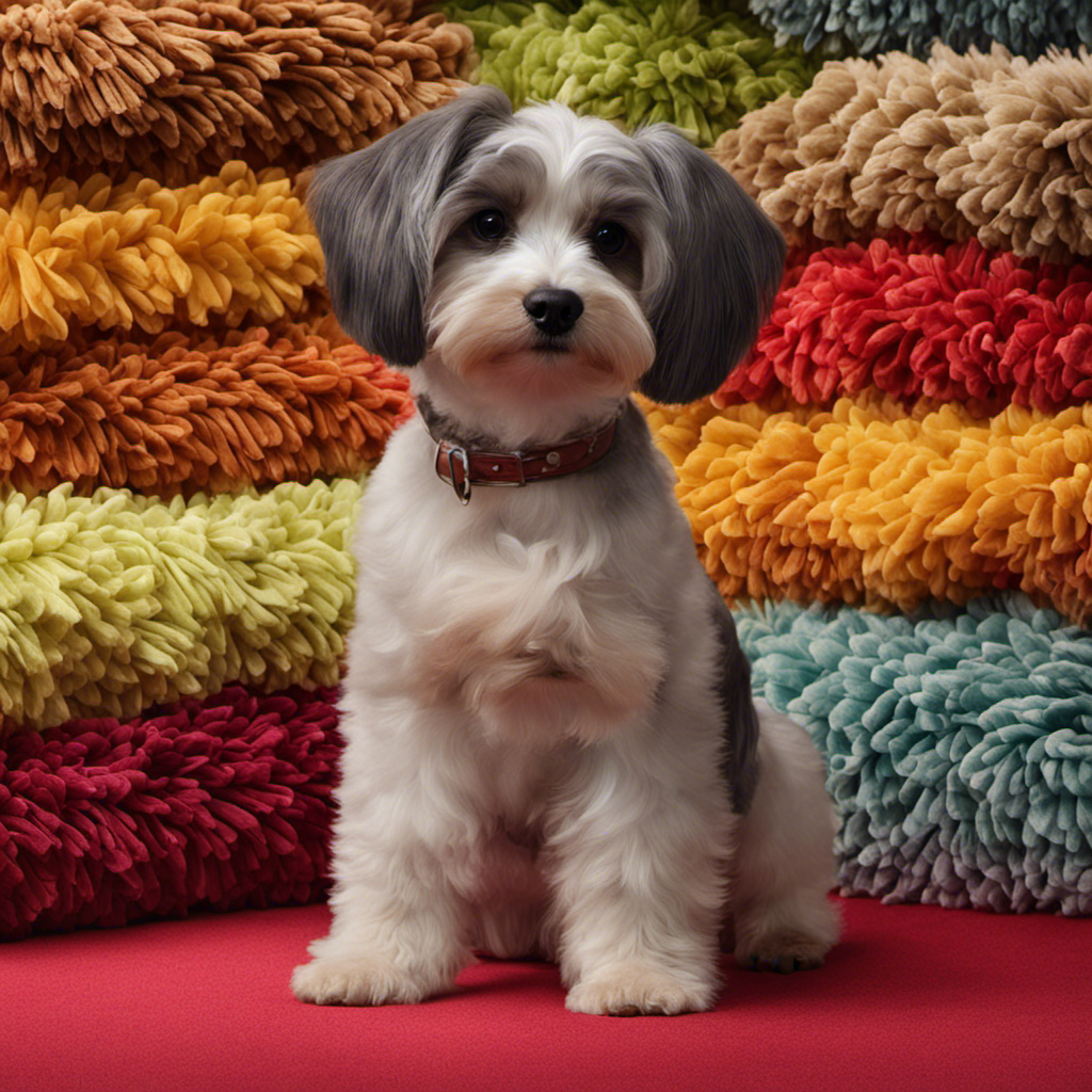 An image showcasing various fabrics in vibrant colors and textures, each meticulously tested to repel pet hair