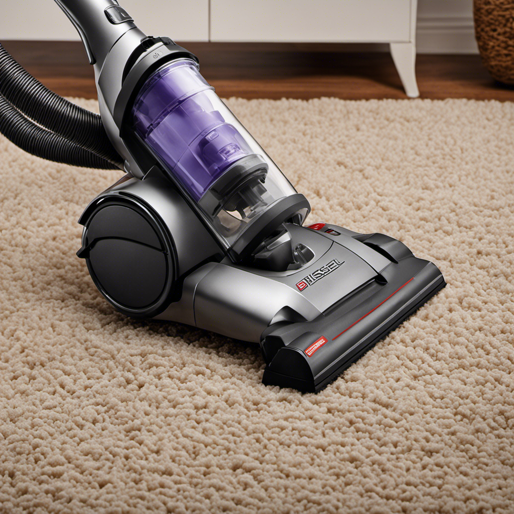 An image showcasing a Bissel vacuum cleaner designed specifically for pet hair