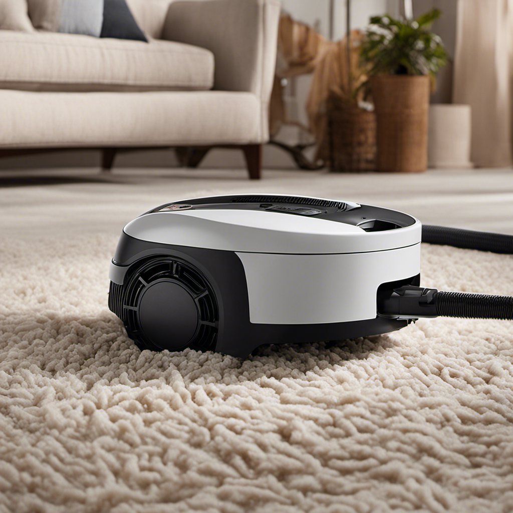 An image showcasing a budget-friendly vacuum cleaner designed specifically for pet hair removal