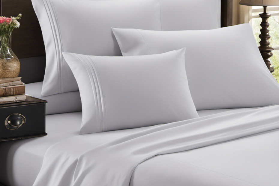 An image showcasing a bed covered in tightly woven, microfiber sheets with a smooth finish, repelling pet hair effortlessly
