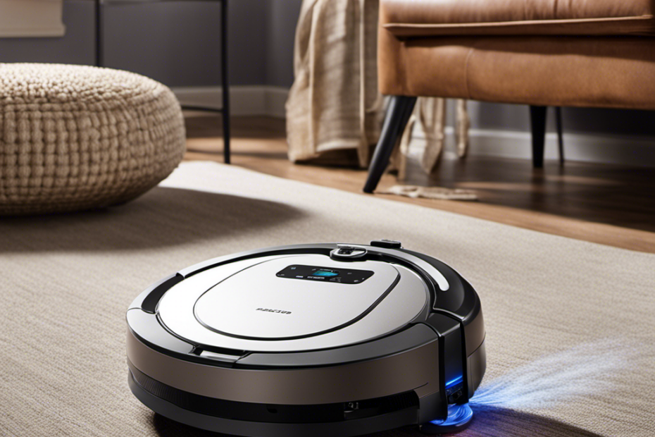 An image showcasing a variety of programmable robotic vacuum cleaners specifically designed for pet hair removal