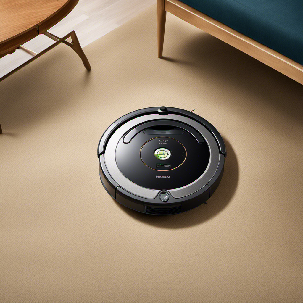 An image showcasing two Roomba models side by side, one gracefully gliding across a carpeted floor littered with pet hair, while the other struggles, leaving behind tangled clumps