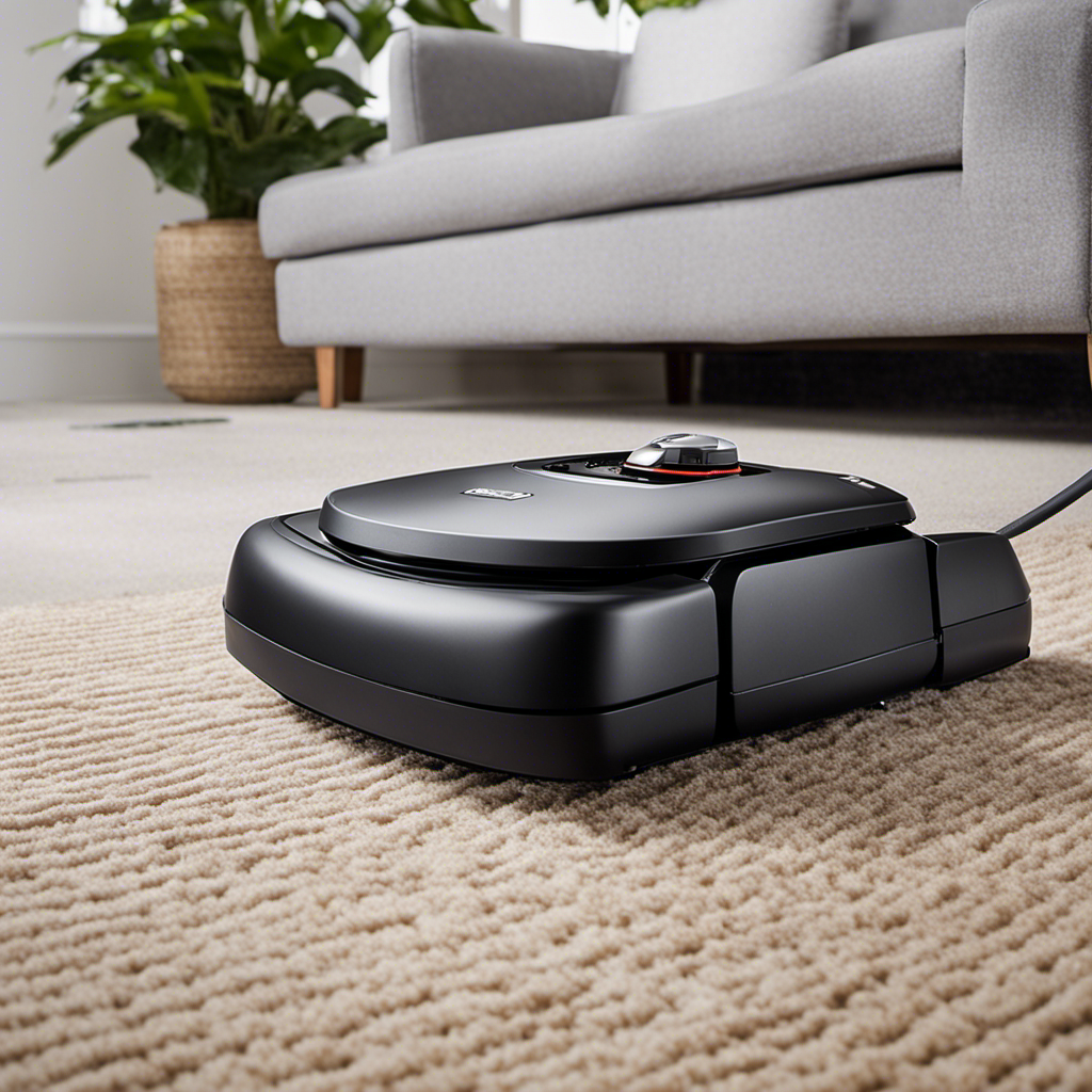 An image showcasing two Neato robot vacuums side by side, one covered in fluffy pet hair and the other flawlessly clean, highlighting the superior pet hair cleaning performance of one Neato model over the other