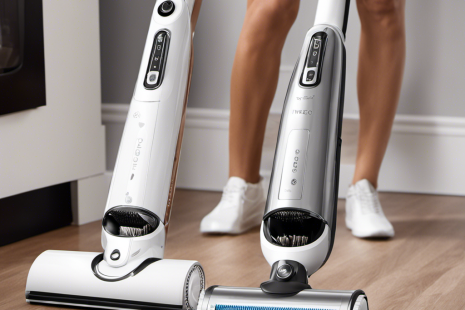 An image featuring two Tineco vacuums side by side, one specifically designed for pet hair